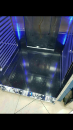 کابین آسانسور استیل نقره ای