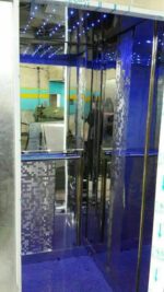 کابین آسانسور استیل نقره ای