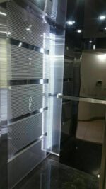 کابین آسانسور استیل نقره ای