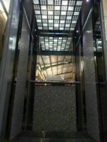 کابین آسانسور استیل نقره ای