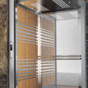 کابین آسانسور نیمه استیل
