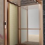 کابین آسانسور نیمه استیل