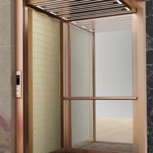 کابین آسانسور نیمه استیل