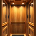 کابین آسانسور چوبی