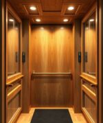 کابین آسانسور چوبی